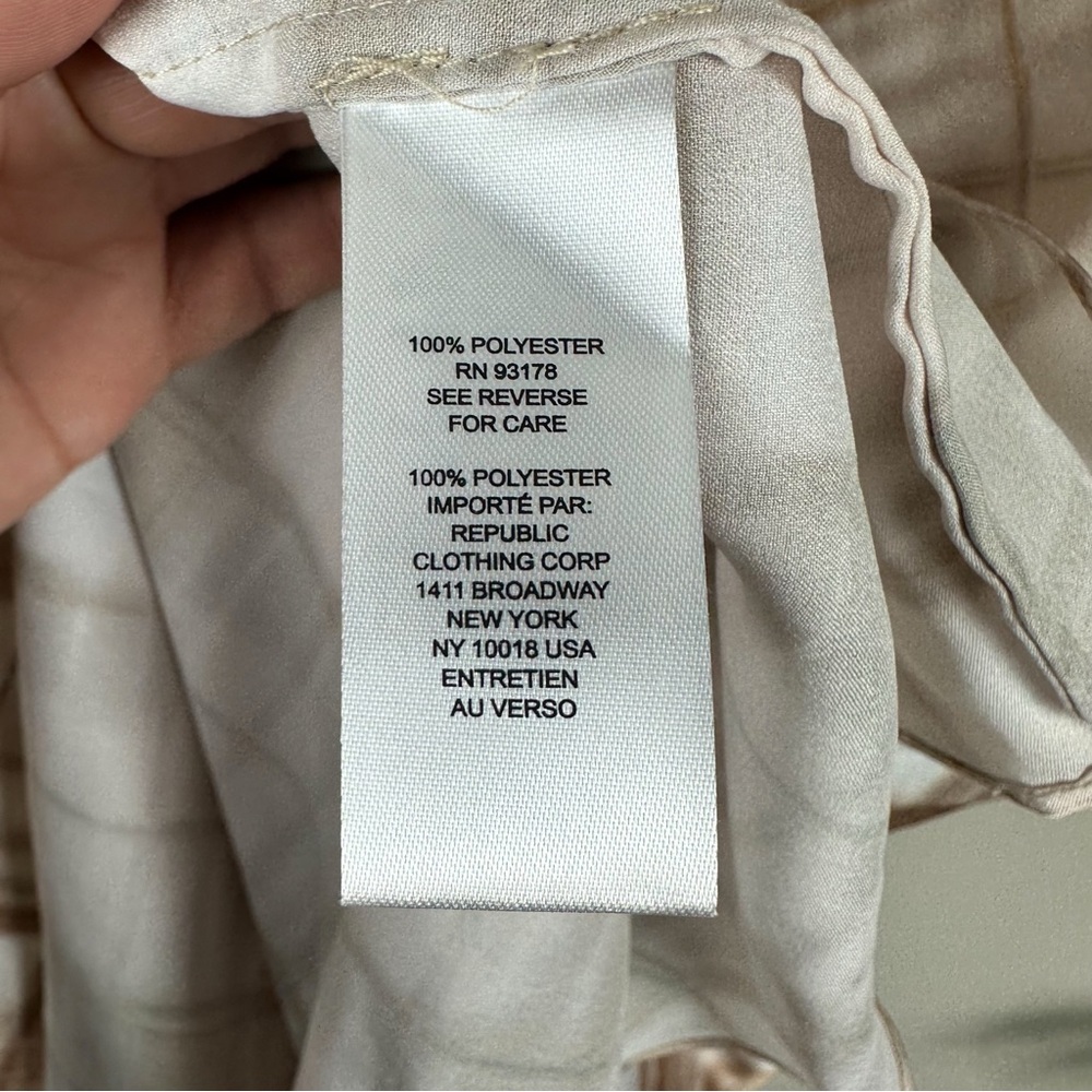 Elie Tahari Plaid Slip Maxi Dress Tan Neutral Minimalist - Picture 11 of 12